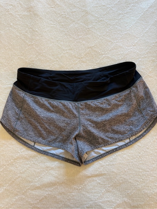 lululemon athletica Pants - Lululemon Speed Up Low Rise Lined Running Shorts Heathered Gray 10 2.5 Inseam